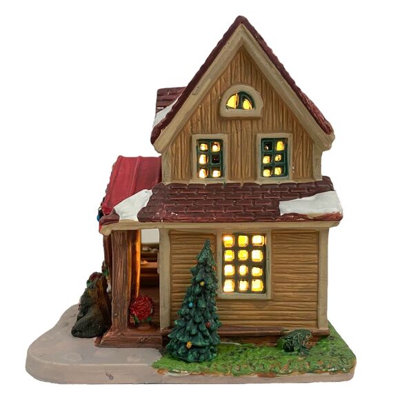 Lemax Three Black Bears Bar & Grill Lighted Christmas Building Village 35078 - Picture 2 of 9